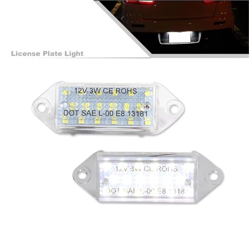 Luz de matrícula LED para solucionar bombilla fundida en Mitsubishi Evo 5