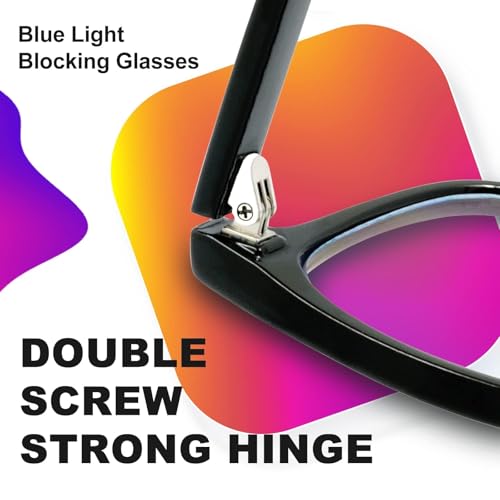 Image of VISOONE Blue Light Blocking Glasses Square with Anti Computer Glare for Gaming Women and Men MONTANA