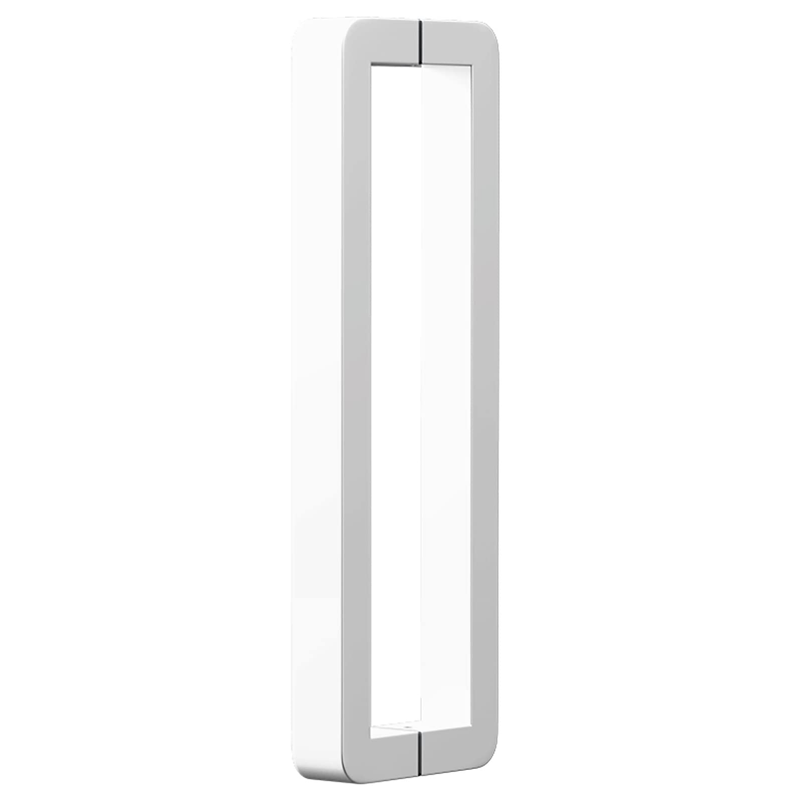 Gthtuhfd White Large Double-Sided Sliding Door Pull Handle, Modern Square Tube Gate Push Pull Bar - Stainless Steel, For Barn Front Door Office Glass/Wood Door/Black/32.5Cm/12.8In,-62.5Cm/24.6In