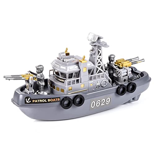 Pool Warship Toy Boat Bath Toys - Childrenâ€™s Toy Boatï¼Œ Big Warship Aircraft Carrier Toy in Bath tub, Gift for Kids Pool Toys