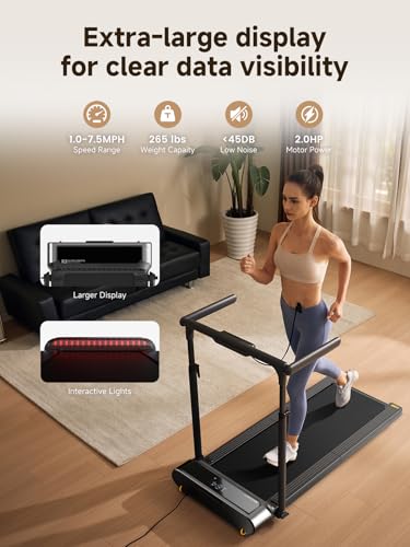 Image of WALKINGPAD Folding Treadmill, 2 in 1 Walking Pad with Handle Bar