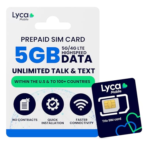 USA SIM Obegränsad Talk, Text & Data 5GB | 60 Dagars Plan JZN Market