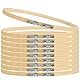 YOPEUC 10 Stück Embroidery Hoop, Runder Stickrahmen 20 cm, Kreuzstich Ring Stickrahmen Holz Set Bambus Stickrahmen Holz 20 cm für DIY Handwerk Nähen, Kunsthandwerk Handliches Nähen