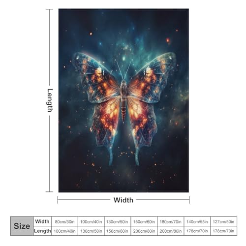Couverture papillon douce et lavable pour réchauffer les nuits froides