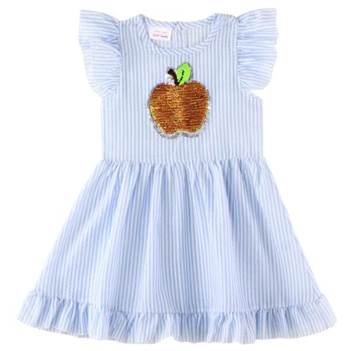 HH Family Back to School Outfits for Girls Kids Toddler Kindergarten Preschool Elementary Classroom Casual Dress2