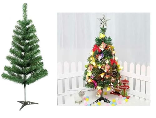 Árvore de Natal Verde 90 cm com 90 Galhos – Pinheiro Artificial para Decoração Natalina