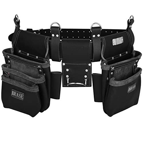 Buy Brase Leather Tool Bag,17 Pouch with Multi Pockets, DIY Belt Tool