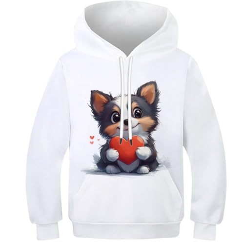 Sweat chaton avec un coeur enfant : une idée cadeau originale pour anniversaire 8-10 ans