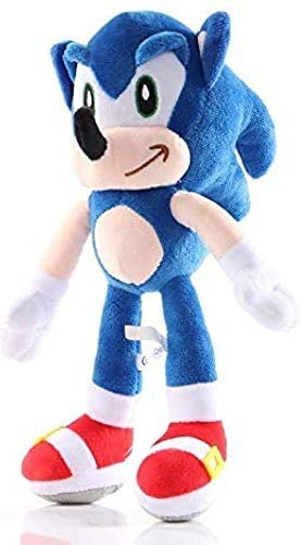 Hedgehog Plush Figure Doll Plush 11" Sonic The Hedgehog Toy, Sonic The Hedgehog Plush Figure,Sonic Cute Doll (Blue)
