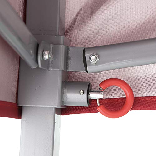 Outdoor Basic 10x20 Ft Pop Up Canopy Wedding Party Tent Patio Gazebo Shelter Red