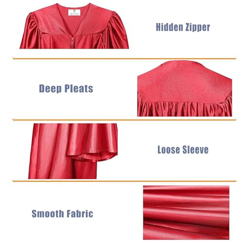 Image of GradPlaza Shiny Preschool Graduation Cap and Gown for Kids 2026 Tassel kindergarten graduation cap and gown