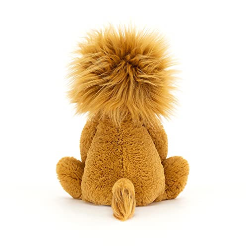 Jellycat Bashful Lion Stuffed Animal, Medium 12 inches - Big Cat Plush Toy - Classic Children's Gift - Image 4