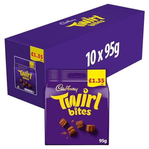 Cadbury Twirl Bites 95g x 10 Bags