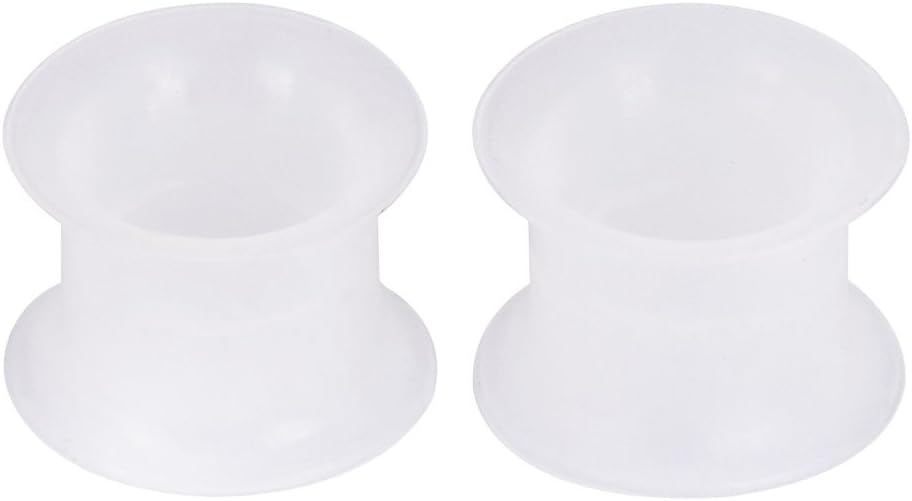 Oyaface 2 PC Colorful Hard Silicone Flexible Ear Skin Tunnels Plugs Hollow Ear Gauges 2G-25mm
