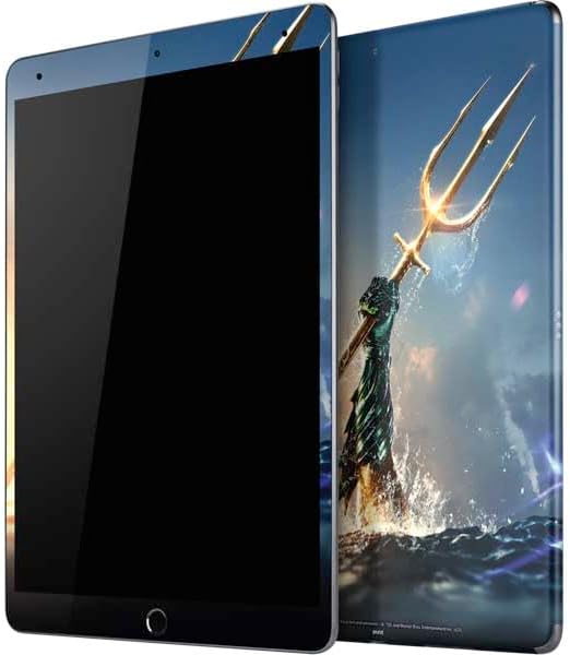 Skinit Decal Tablet skin compatible with iPad Air 10.9in (4th Gen, 2020) - Officially Licensed DC Comics Aquaman Movie Poster Trident Design