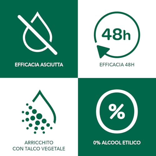 Borotalco, Deodorante Vapo Originale, Formula Senza Alcool con Talco a Cristalli Attivi, Tripla Protezione Asciutta, Profumo di Borotalco, 4 x 75 ml - Immagine 2