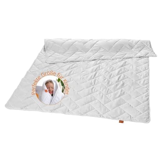 sleepling Kinderdecke 100x135 cm, Baumwolldecke mit Baumwollfüllung, Sommer Bettdecke leicht für Kinder, 100% Reine Baumwolle, Sommerbettdecke 100 x 135, Made in Germany, Ökotex, waschbar 60 Grad