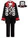 ReliBeauty Kids Day of The Dead Costume Mariachi Costume with Fake Collar and Hat,Black 8/140