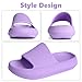 FJWYSANGU Kids Cloud Slides丨Girls Sandals Bathroom Shower Sandals丨Open Toe Thick Sole Slip on Slippers丨Summer Non-slip Beach Pool Shoes Mauve 1 Little Kid