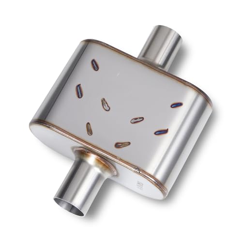 Universal Exhaust Muffler with Aggressive Sound 409 stainless steel Performance Automotive Exhaust Muffler (2.25