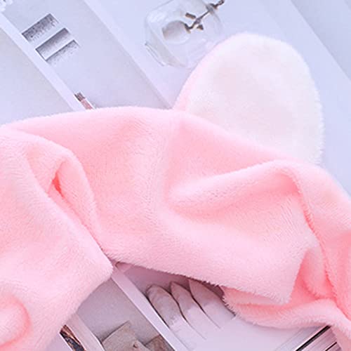 Headband Cartoon Cat Ears Pattern Skin-Friendly Cloth Face Washing Makeup Headband For Women - Black #TOP7