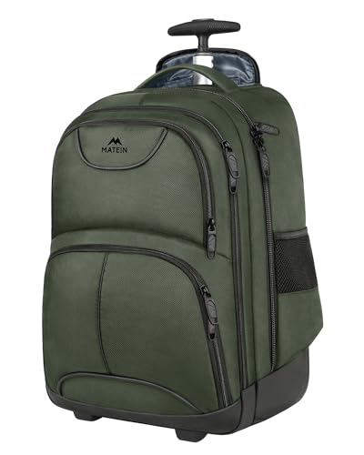 MATEIN Rolling Backpack, 17 Inch Travel Laptop Backpacks