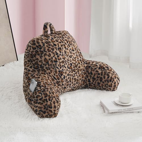 image for Juicy Couture Faux Fur Leopard Backrest Pillow - 30