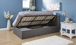 GFW Under Bed Storage, Metal, Grey, Double