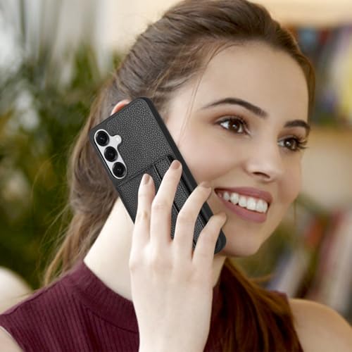 Étui portefeuille Galaxy S21 Plus en cuir or rose avec support