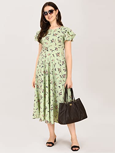 Image of QIQI Women's Crepe A-Line Maxi Casual Dress