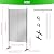 Metal Outdoor Privacy Screen Freestanding 72" H×36" W, Decorative Privacy Fence for Balcony Patio Lawn Garden, Privacy Fence Privacy with Rustproof PE-Coating (36 * 72inch/3 * 6FT)