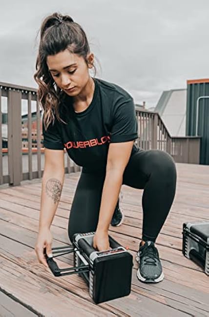 PowerBlock Elite EXP 70-90 lb. Dumbbell Kit, Stage 3 Expansion Kit, Only Compatible After Stage 2 Adjustable Dumbbell Purchase, Durable Steel, Innovative Workout Equipment Black