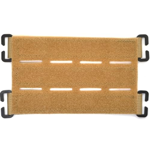 Laser Cut MOLLE Hook and Loop ID Display Panel Adapter, Tan