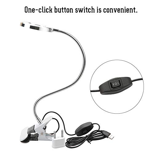 Lampada di bellezza a LED, lampada da scrivania per lampada da tatuaggio con fascetta, per estensioni ciglia manicure per sopracciglia tatuaggio - Image 7