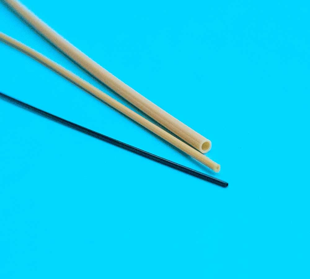 PEEK-Dünnschläuche – 1 m lange, laborgeeignete, isolierende und erosionsbeständige Schläuche aus Polyetheretherketon for wissenschaftliche Anwendungen