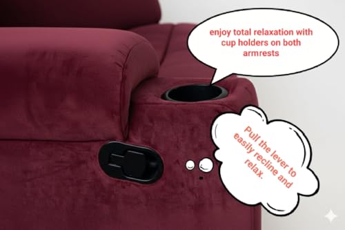 Image of Recliner Manual roacking & revolving Cushy hub Recliner