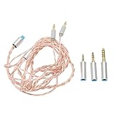 Qualité sonore sans perte : le câble de mise à niveau du casque utilise une paire de fils torsadés pour s'enrouler autour des lignes de signal chaudes et froides pour compenser le flux magnétique généré par le courant, réduisant la perte de signal et fournissant un son réel sans perte.