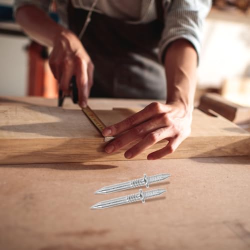 Image of ARTIBETTER 1set Double- Skirting Seamless Nails for Picture Hanging High-Strength Woodworking Fasteners with Installation Sleeve Tool for Home Decor and Projects
