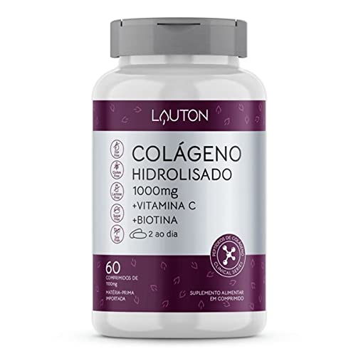 Colageno Hidrolisado 1000mg + Vit C + Biotina 60 Tabs - Lauton Nutrition