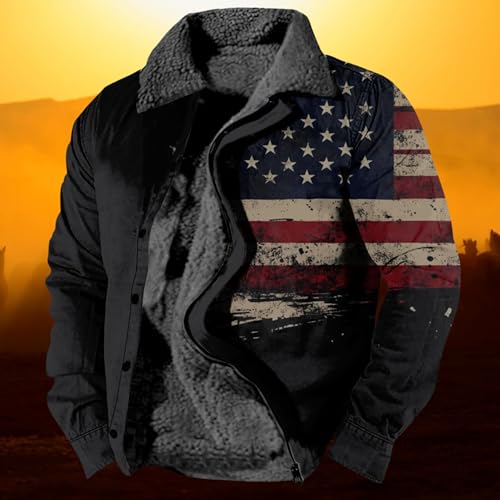 Aimery Men's Western Aztec Fleece Jackets Fashion Casual Retro Ethnic Sherpa Jacket Fall Winter Warm western jackets for men4