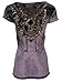 Archaic by Affliction Women's T-Shirt Tainted Lover L Purple