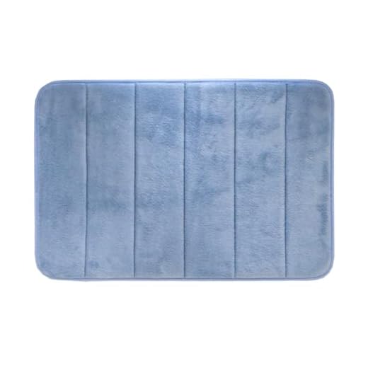Camesa Tapete de Banheiro Azul Super Soft