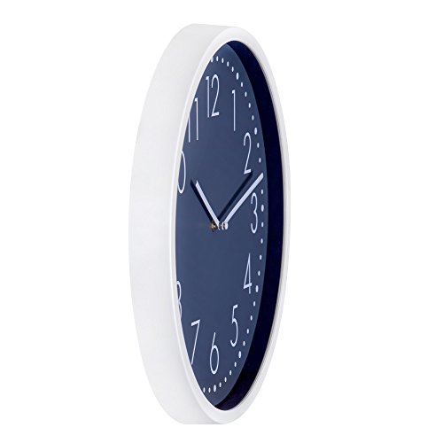 Patton Wall Decor 16 Inch Round Essential White And Grey Wall Clock #TOP1