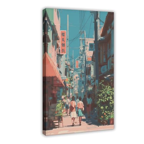 Poster Tokyo sur toile 61x91 cm, idée cadeau décoration chambre