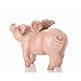 Hi-Line Gift Ltd Sitting Pig with Wings Laughing Statue