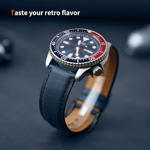 Fullmosa Leder Uhrenarmband Vintage-Ersatzarmband, Uhrenarmband 22mm 20mm 24mm 19mm 18mm Armband Uhr Zubeh&ouml;r f&uuml;r Herren Damen, Uhrband f&uuml;r Smartwatch und Universal-Uhren