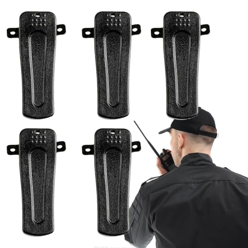 Clip para cinturón Walkie Talkie,Clip para Radio Walkie Talkie | Clip para cinturón de Radio walkie Talkie | Herramienta de fijación de walkie Talkie de Estructura Estable para Obras de construcción,