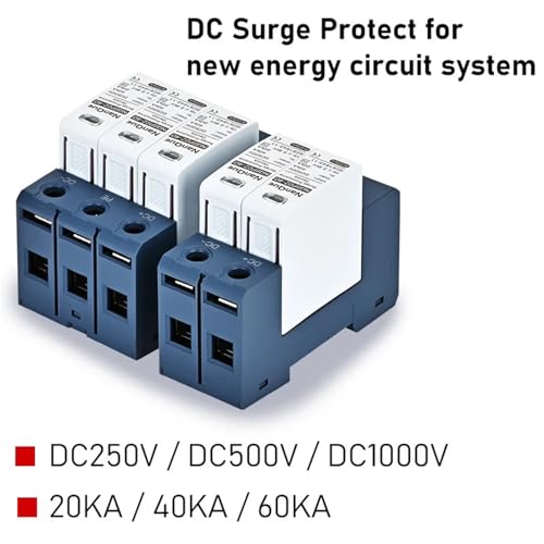 Parafoudre de protection DC 250V 3P 20-40kA pour installation photovoltaïque sécurisée - 5