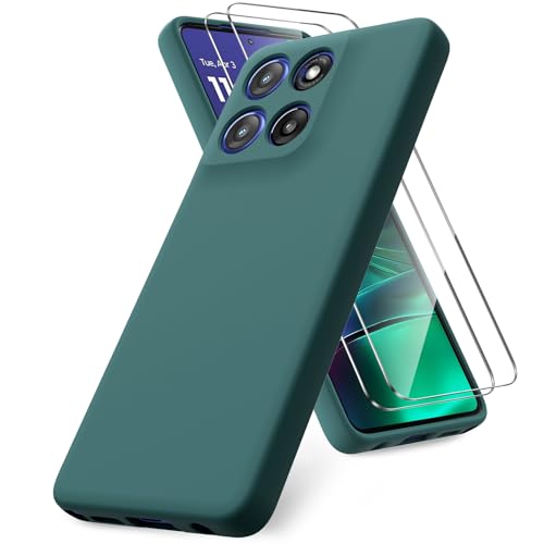 Coque silicone liquide Moto G Stylus 5G 2025 finition premium et verres de protection