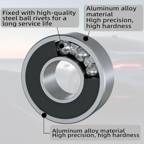 4 Stück 6001-2RS Kugellager 12x28x8mm, Kompatibel mit Ninebot Max G30 G30D M365 Ninebot Scooter, Gummi Doppeldichtung und Vorgeschmiert, für DIY, Drehbänke, Motoren, 3D-Drucker